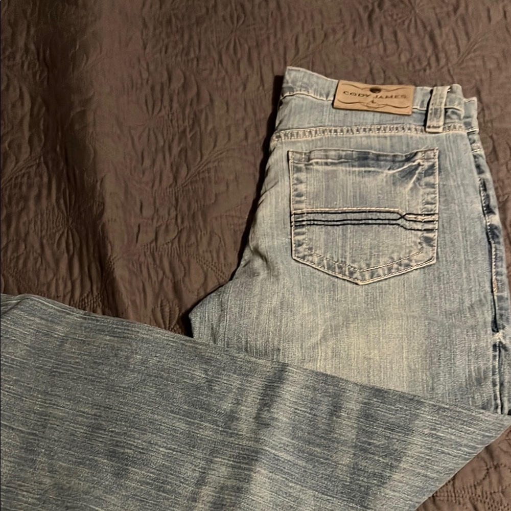 Cody James Light Blue Bootcut Jeans for Men